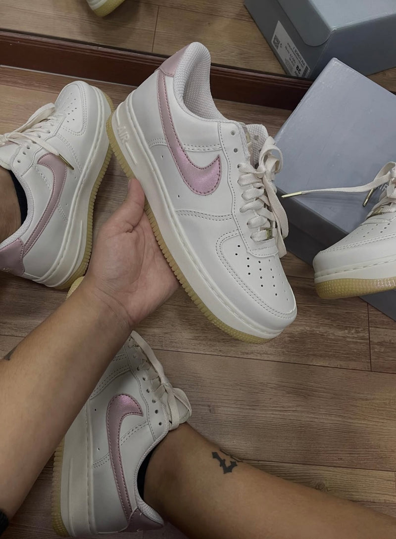 Air Force 1 off white rosa cintilante