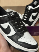 Dunk Low Preto/branco couro premium