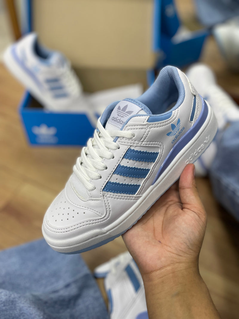 Adidas Fórum Branco/Celeste