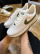 Air Force 1 Branco/verde musgo