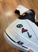 Air Force 1 Branco Preto e Cinza