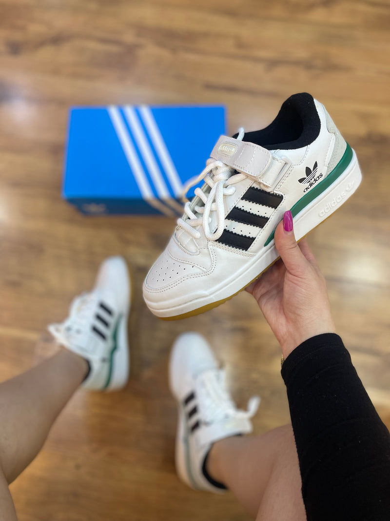 Adidas Fórum Branco/Preto/Verde