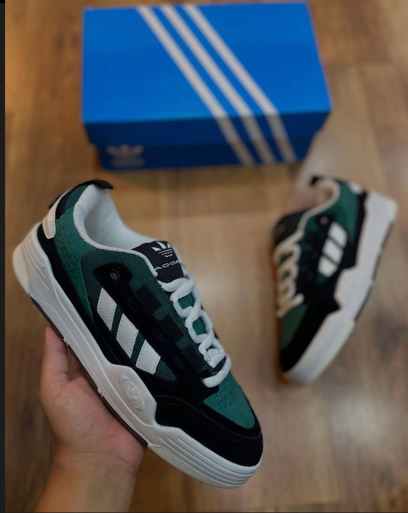 Tênis Adi2000 Preto verde e branco