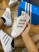 Adidas superstar branco/cinza