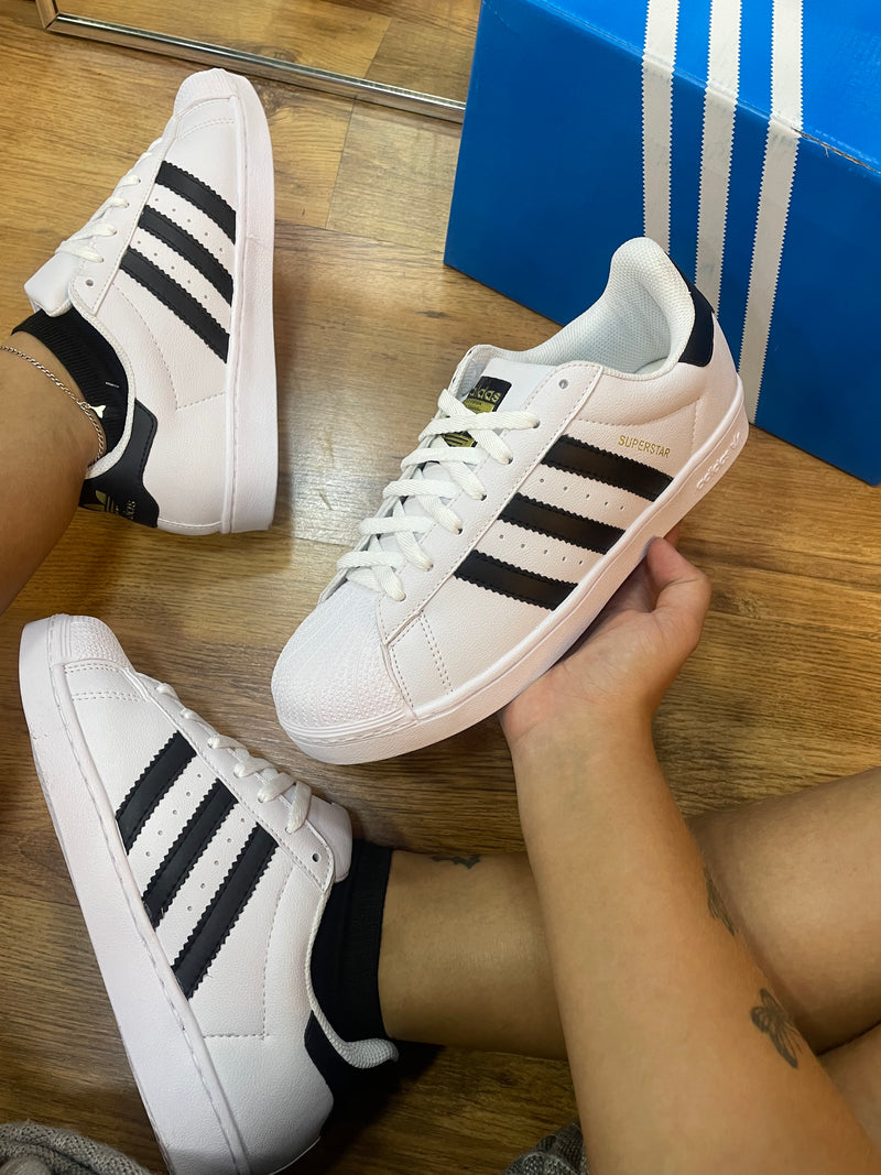 Adidas superstar branco/preto