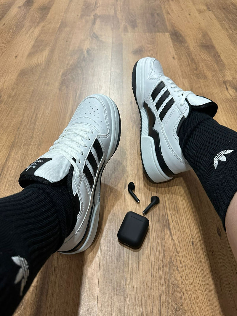 Adidas Fórum Preto com Branco