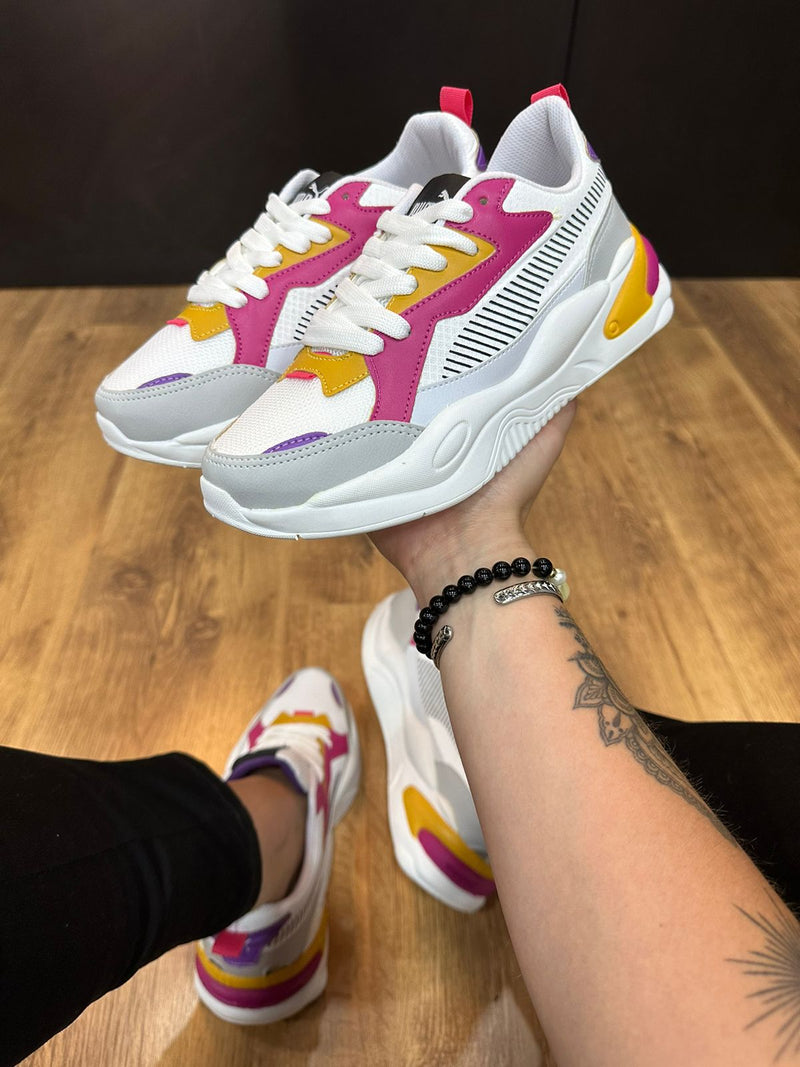 Puma X-Ray 2 Branco/Pink/Girassol