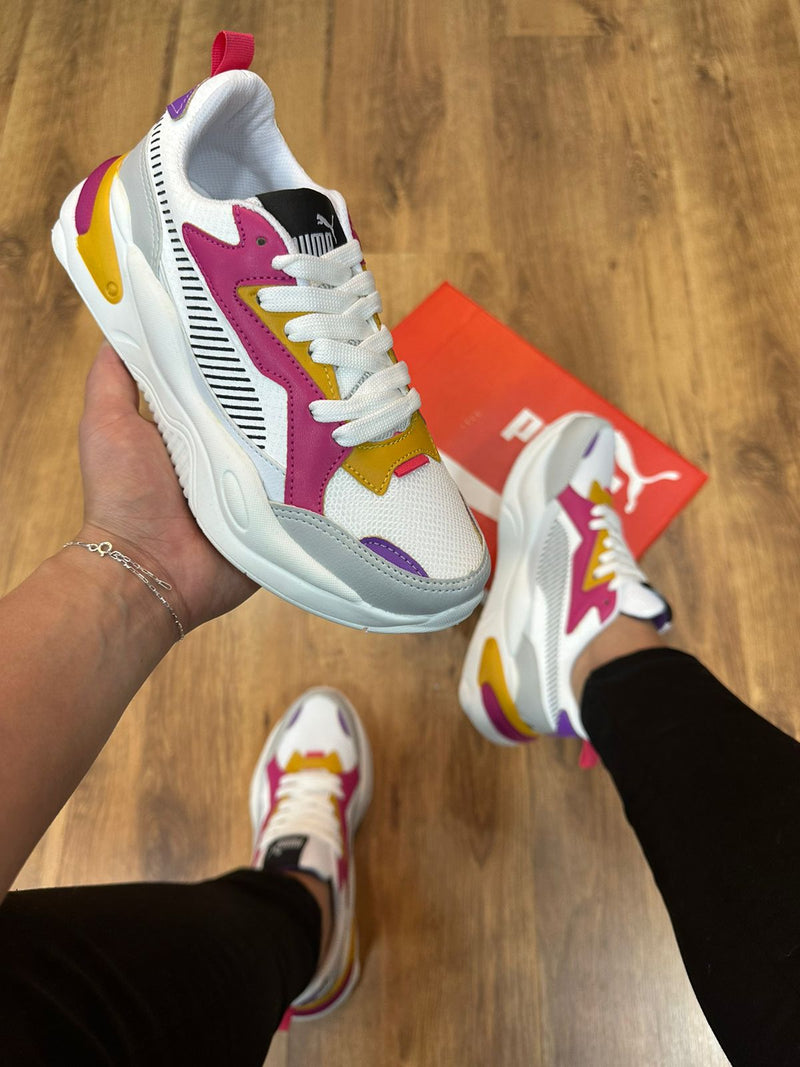 Puma X-Ray 2 Branco/Pink/Girassol