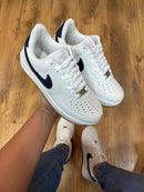 Air Force 1 Branco com Azul Marinho