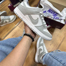 Dunk Low Cinza Branco