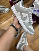 Dunk Low Cinza Branco