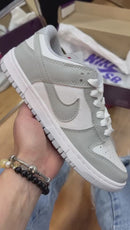 Dunk Low Cinza Branco